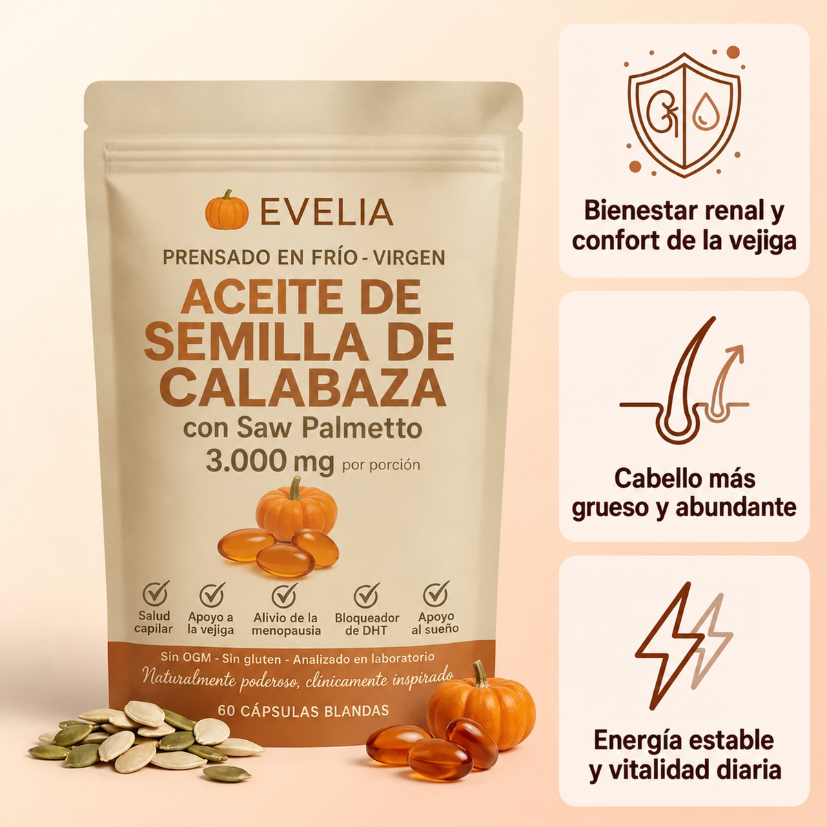 Capsulas Semilla Calabaza